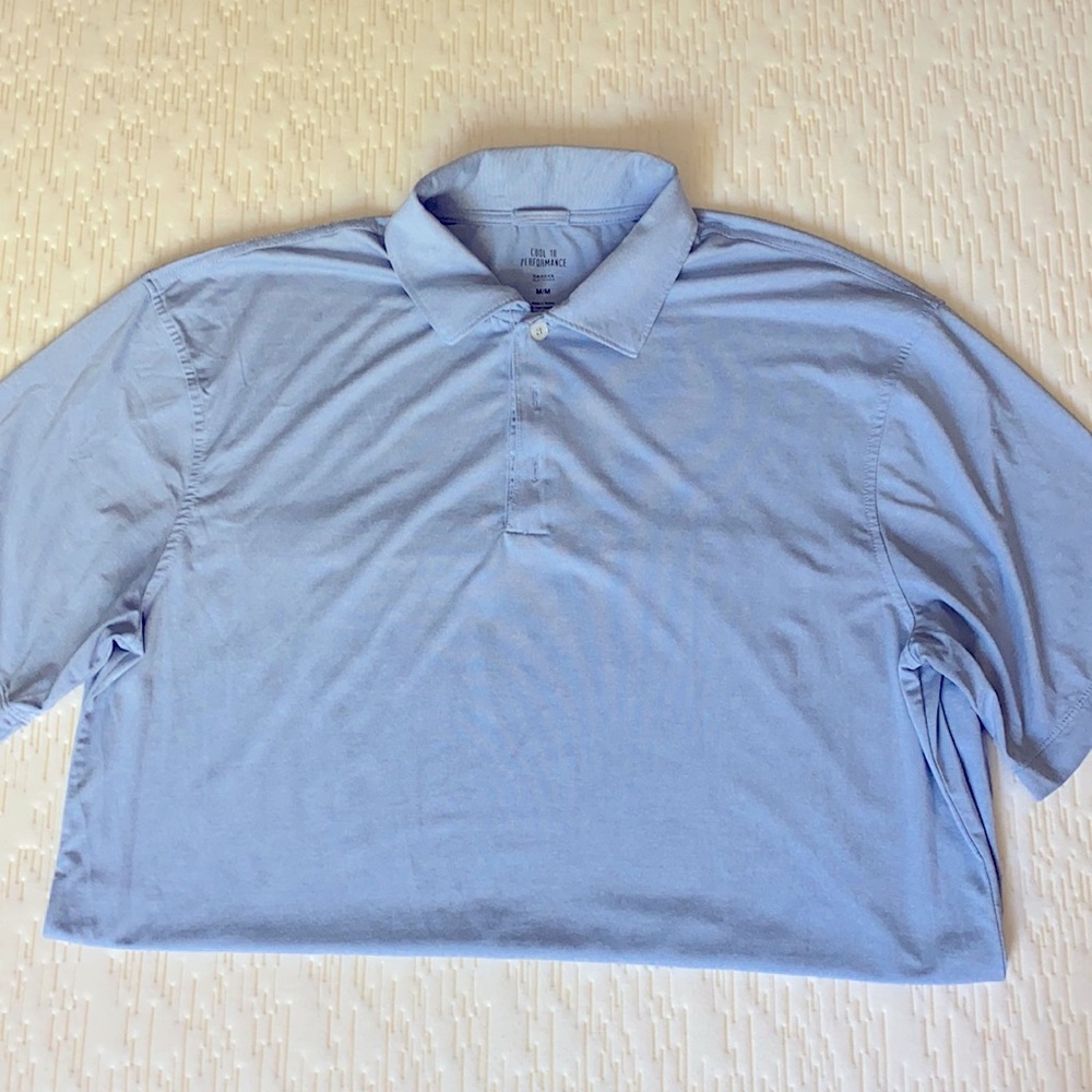 NWOT Cool performance light blue golf shirt